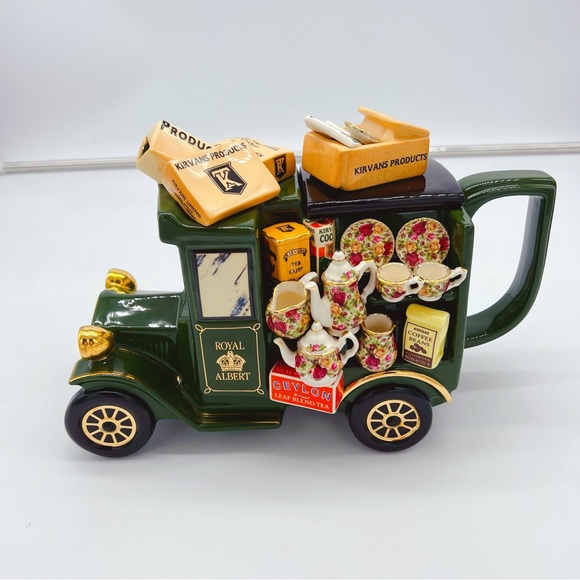 Royal Albert Art Vintage Rare Paul Cardew Design Kirvans Van Teapot